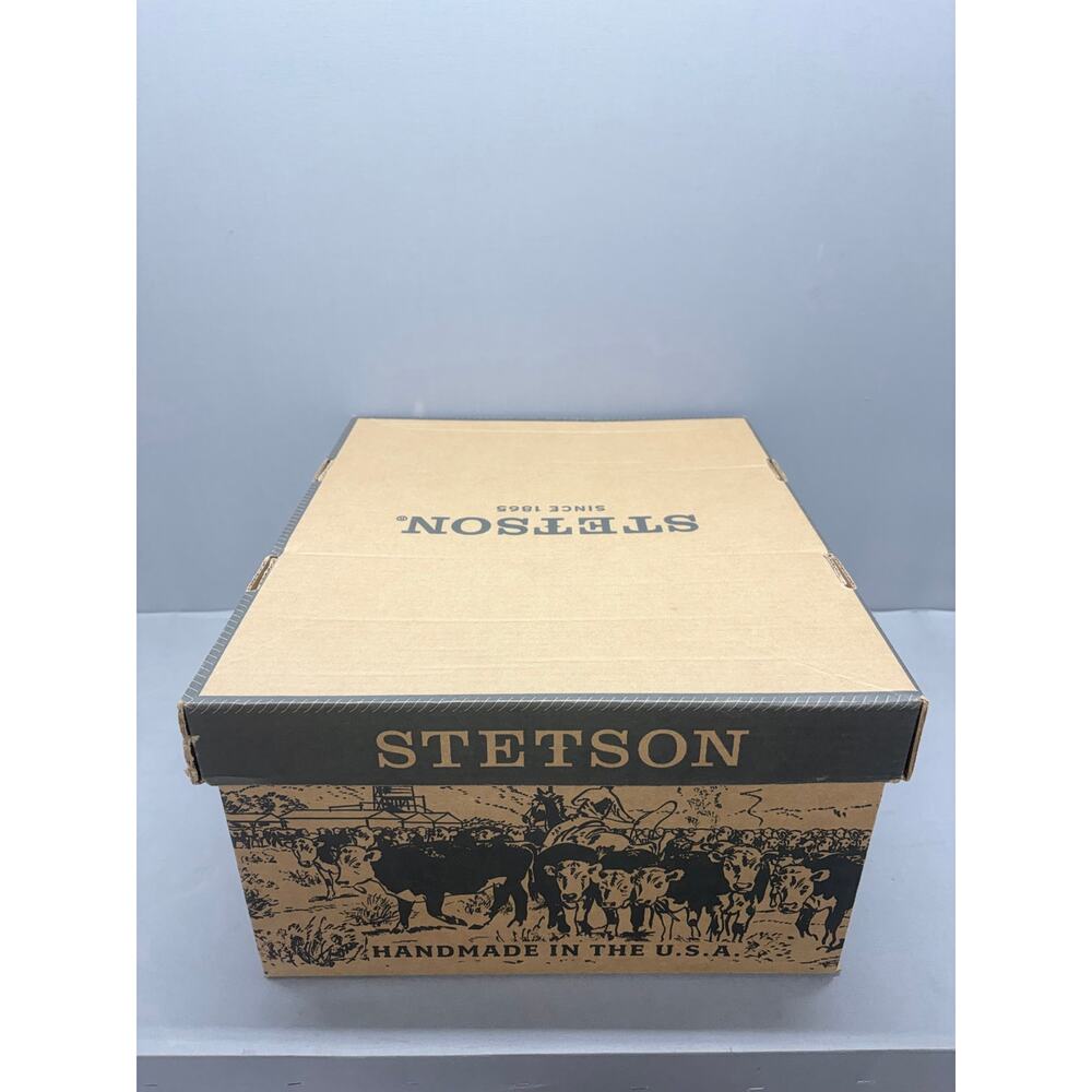 Resistol George Strait 10X Shantung Panama Straw Cowboy Hat 7 1/2 With Box - Picture 3 of 11